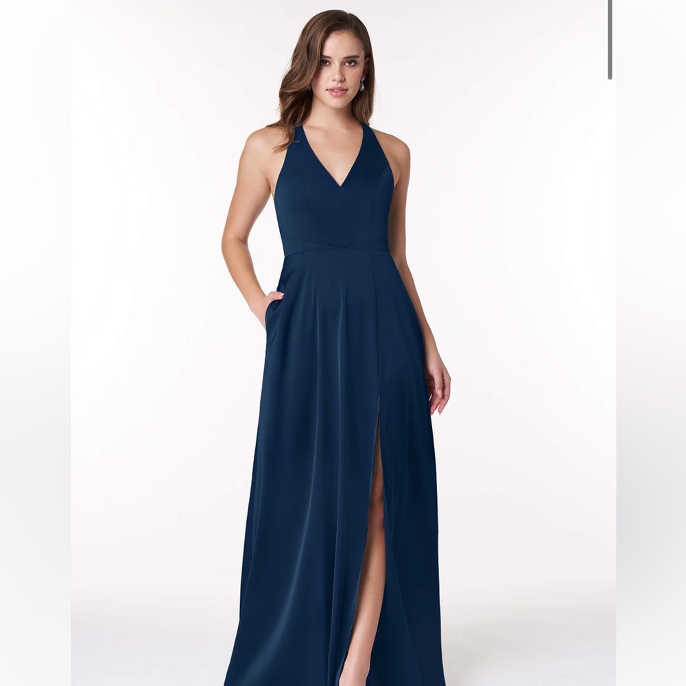 Azazie Ceria Dark Navy Bridesmaids dress (A8)
